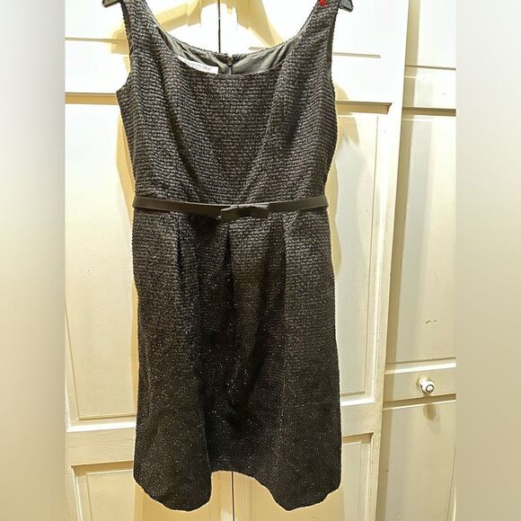 Black Tweed With Metallic Threading - Picture 1 of 3